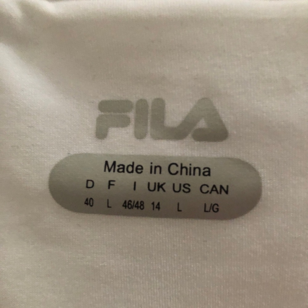 FILA White Pleated Skort Size Large NWOT - Picture 7 of 11